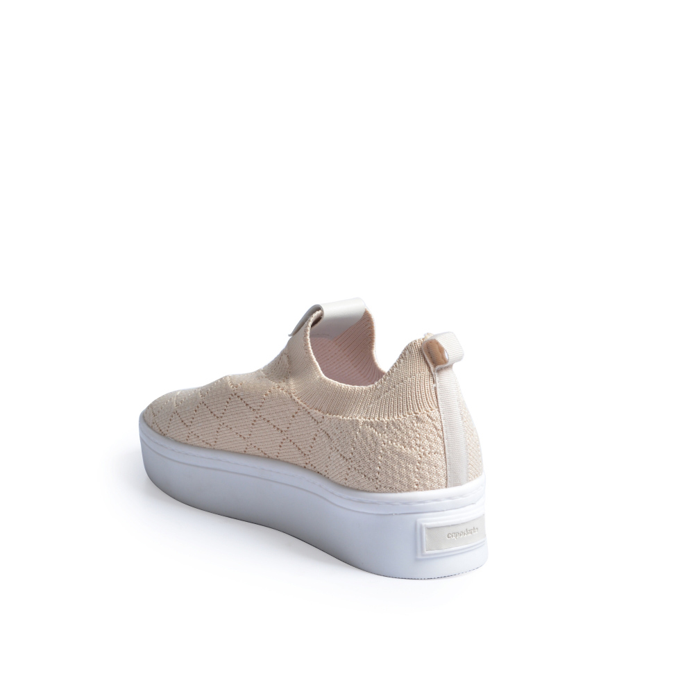 T&Ecirc;NIS FEMININO SLIP ON KNIT MATELASS&Ecirc; BEGE R&Aacute;FIA image number 3