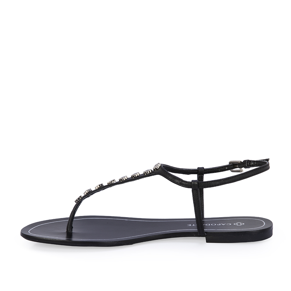 SANDÁLIA RASTEIRA COURO PRETA image number 2