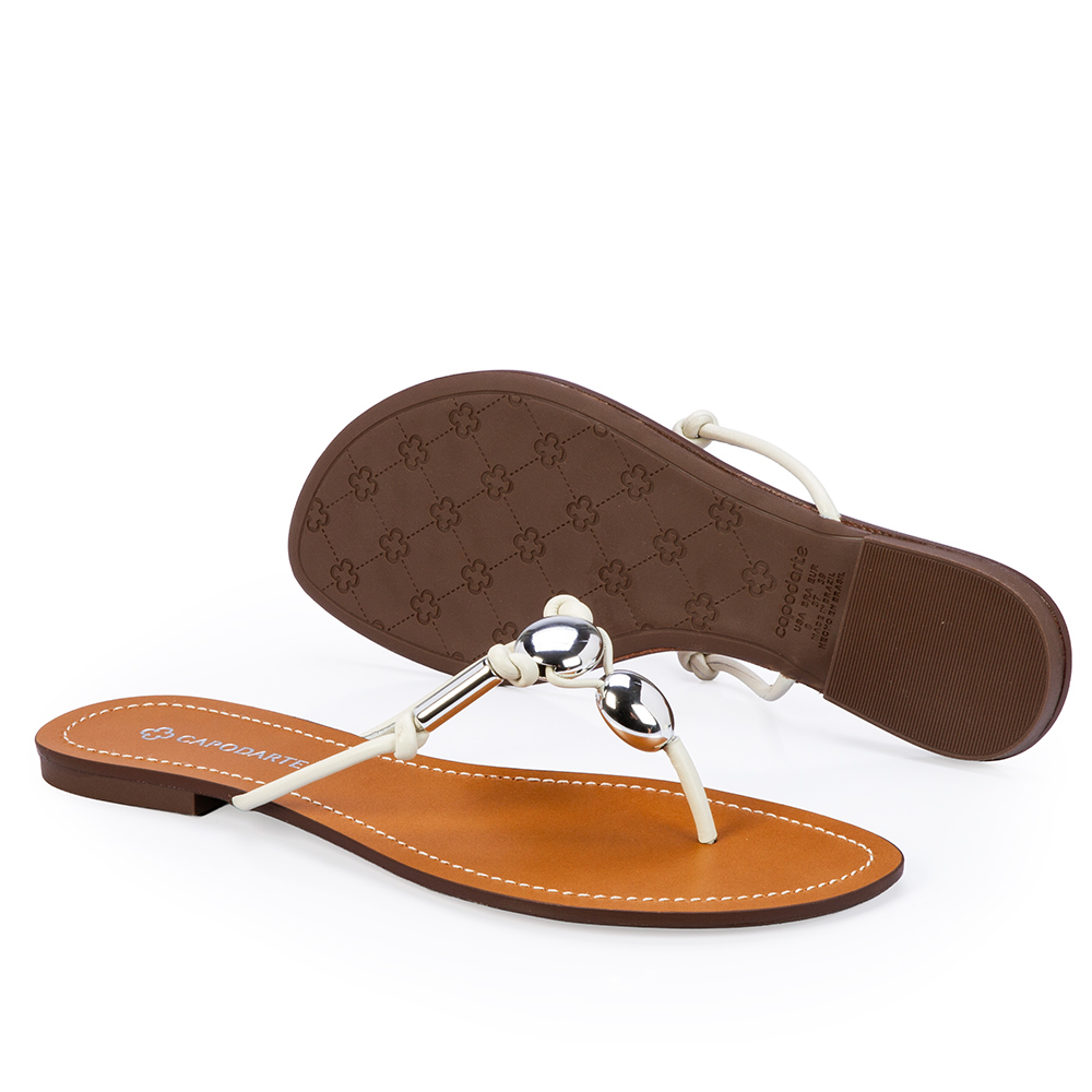 CHINELO RASTEIRO BRANCO DUNA COURO image number 3