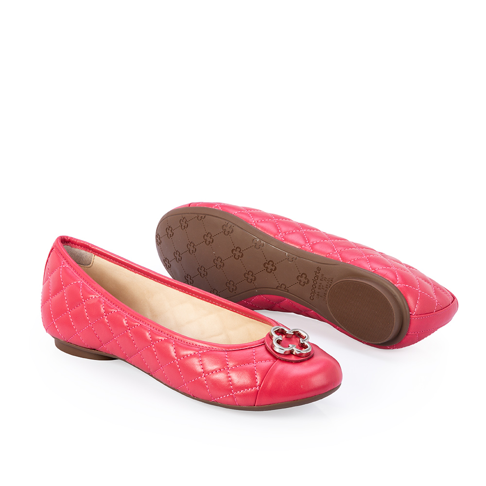 SAPATILHA COURO ROSA BICO REDONDO CATHERINE image number 3