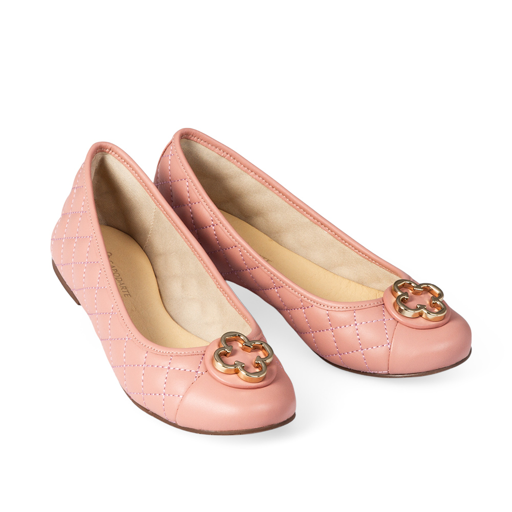 SAPATILHA INFANTIL ROS&Ecirc; COURO MATELASS&Ecirc; image number 1