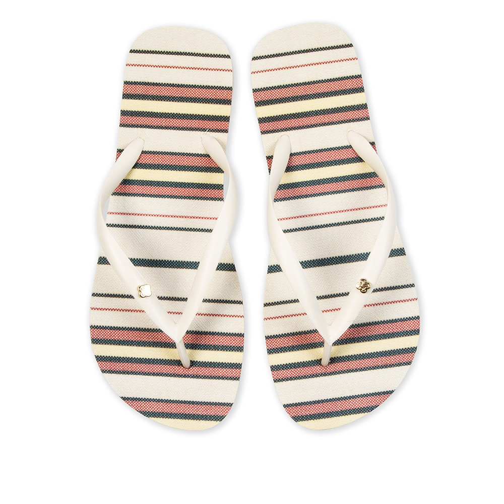 CHINELO DE DEDO BRANCO COM LISTRAS image number 4