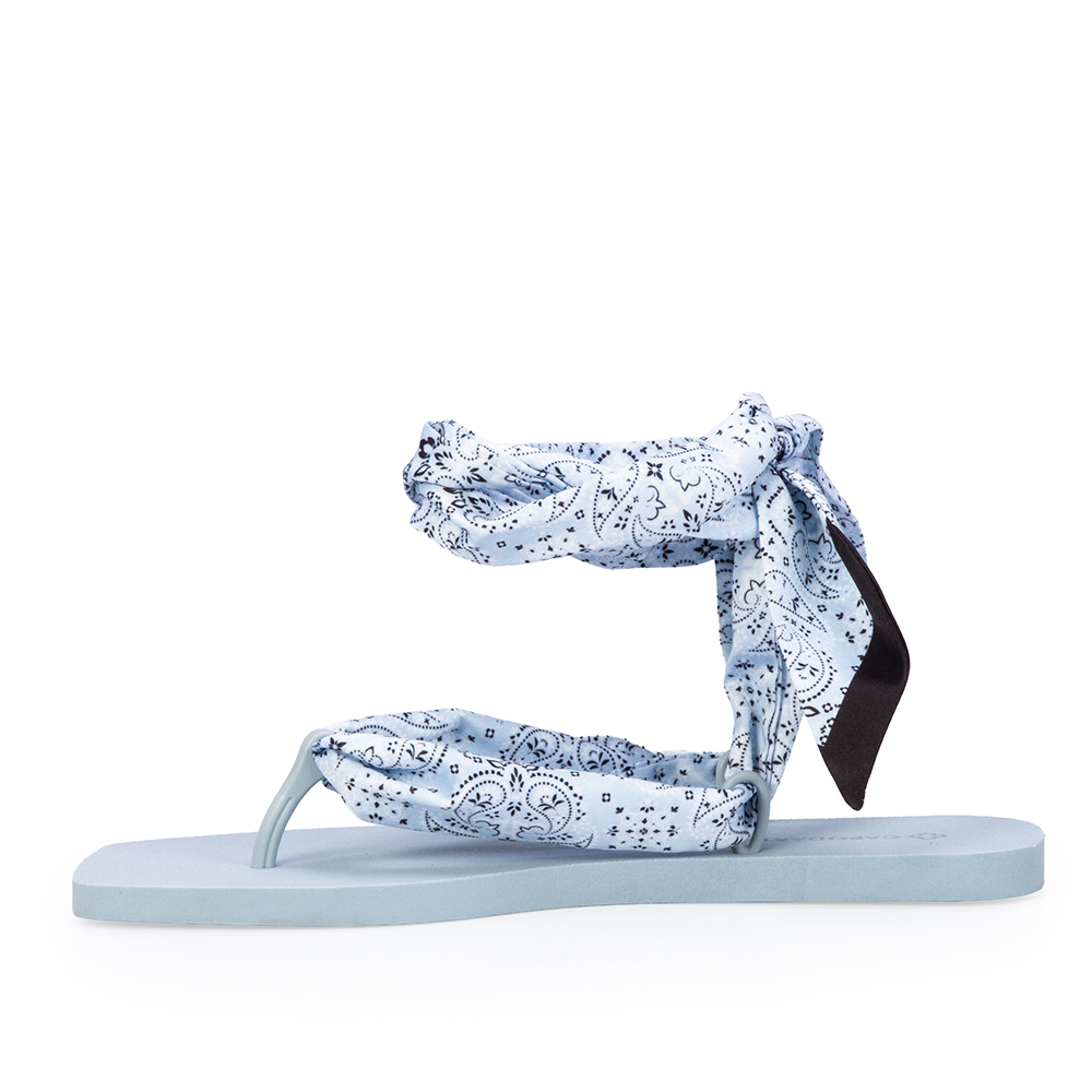 CHINELO DE DEDO LEN&Ccedil;O ESTAMPA PAISLEY AZUL image number 2