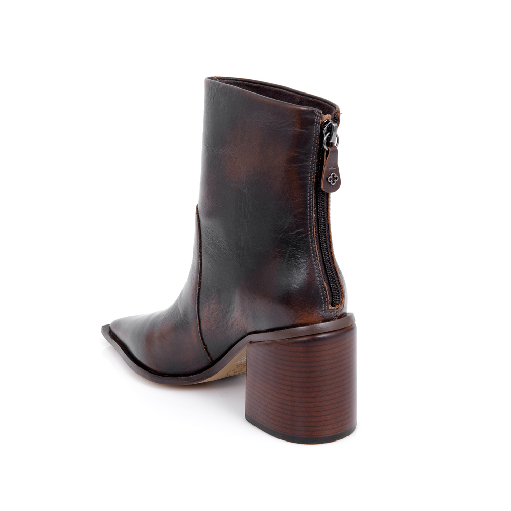 BOTA CANO MÉDIO MARROM DE COURO image number 2