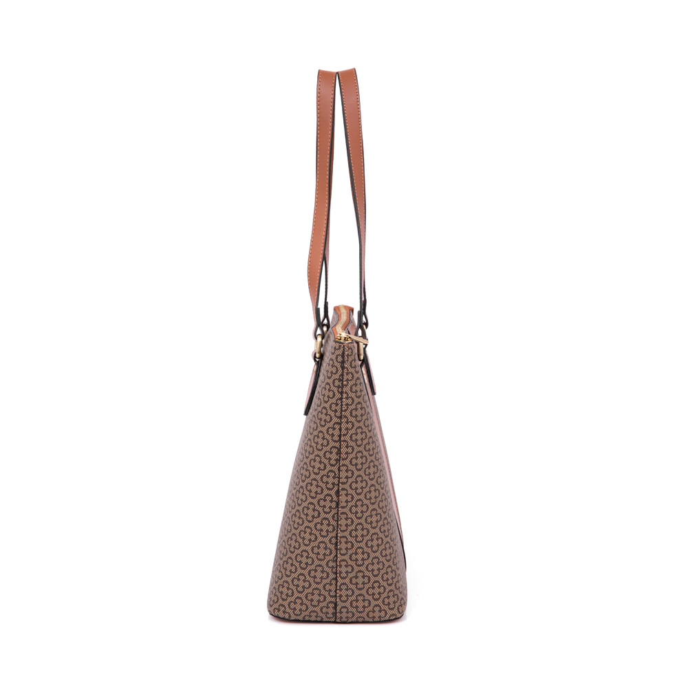 BOLSA SHOPPER CARAMELO MONOGRAMA image number 1