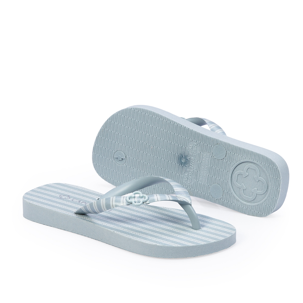 KIT INFANTIL CHINELO DE AZUL LISTRAS + LEN&Ccedil;O image number 3