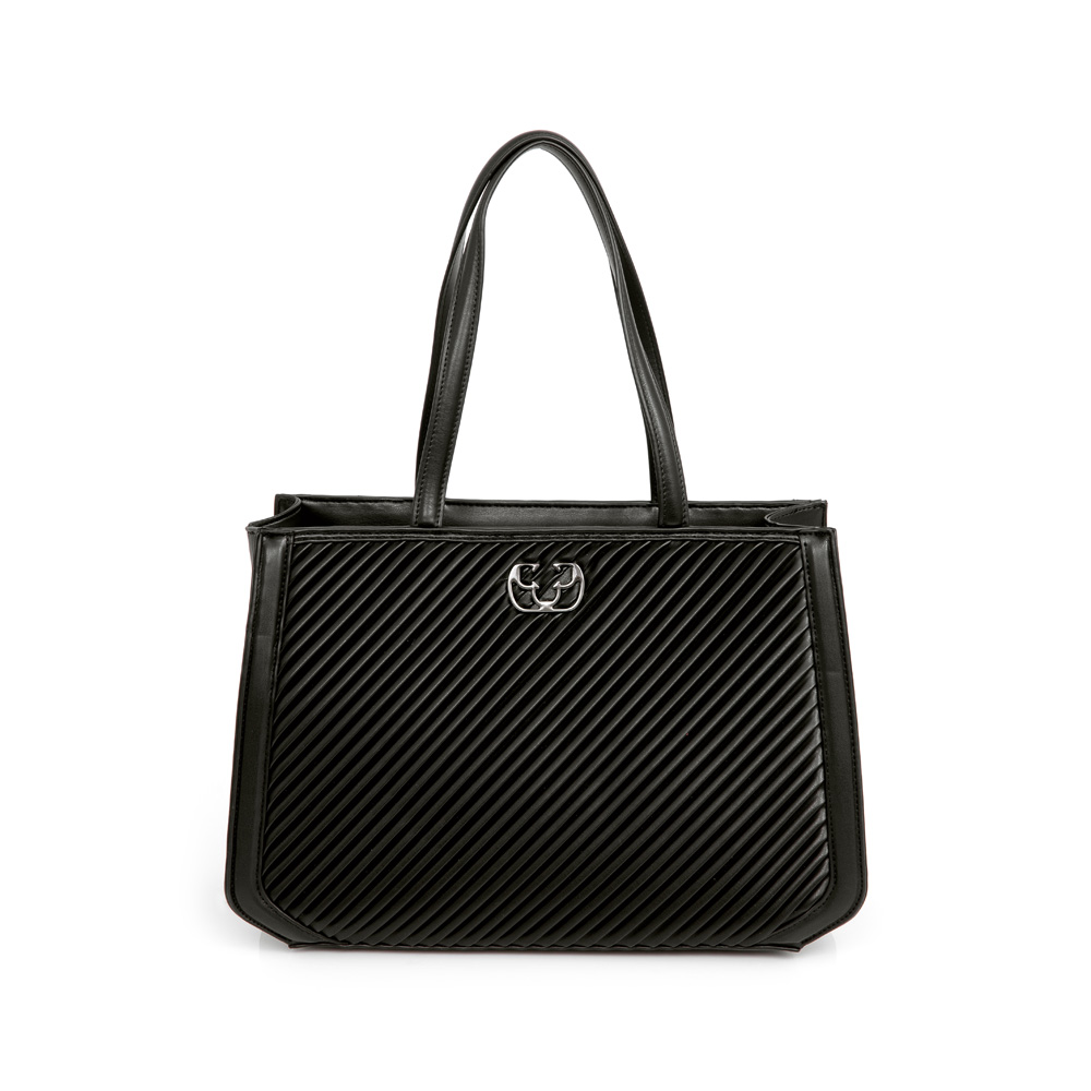 BOLSA MÉDIA PRETA SHOPPER image number 0