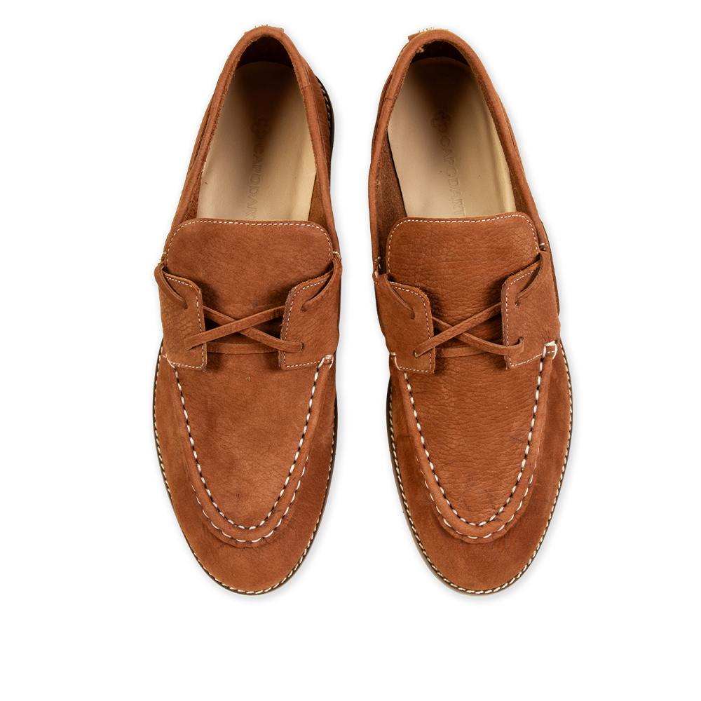 LOAFER MOCASSIM MARROM COURO NOBUCK image number 4