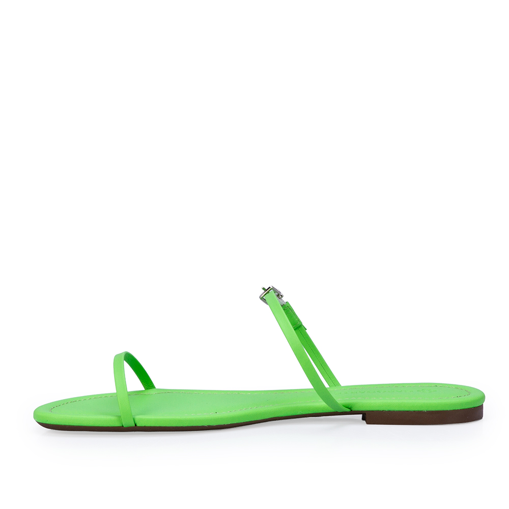 CHINELO RASTEIRO VERDE PISTACCHIO DE COURO image number 2