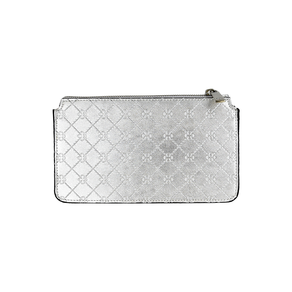 BOLSA PEQUENA PRATEADA MONOGRAMA AL&Ccedil;A CORRENTE image number 3