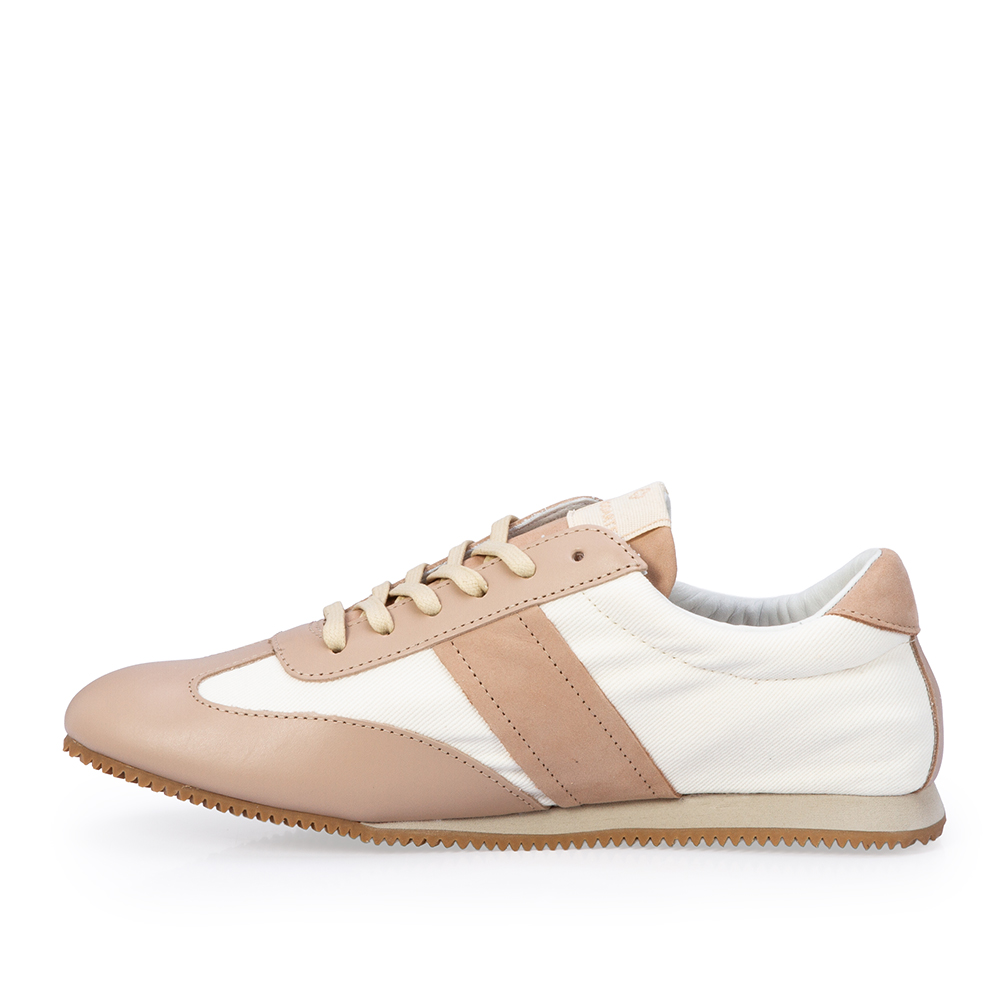 T&Ecirc;NIS NUDE SEDA COURO AMARRA&Ccedil;&Atilde;O SNEAKERS image number 2