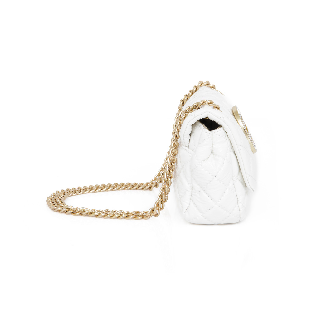 BOLSA OLIVIA COURO BRANCA MATELASSÊ image number 1