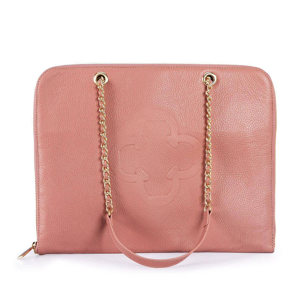 PASTA NOTEBOOK ROSA MALVA DE COURO image number 1