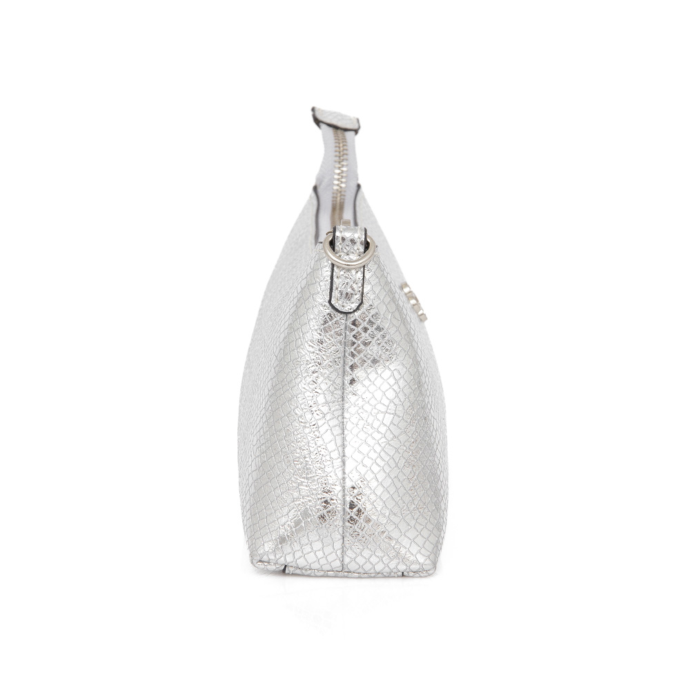 BOLSA PEQUENA PRATA METALIZADA SERPENTE SHOULDER BAG image number 1