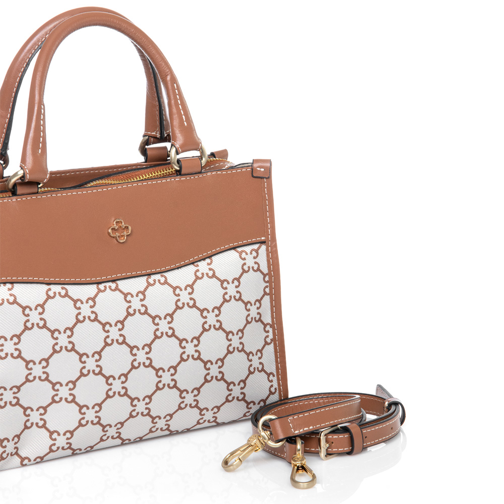 BOLSA TOTE CARAMELO MONOGRAMA ALÇA TIRACOLO image number 3