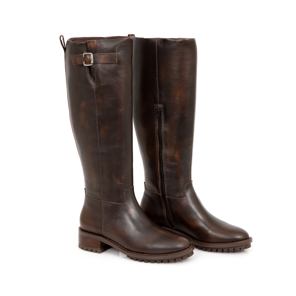 BOTA MONTARIA MARROM TOBACCO  DE COURO image number 2