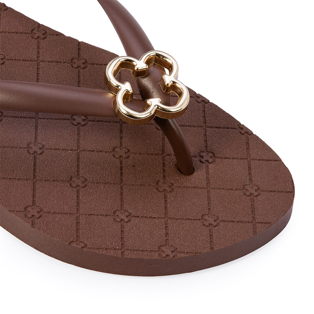 CHINELO DE DEDO MARROM &Eacute;BANO MONOGRAMA image number 2