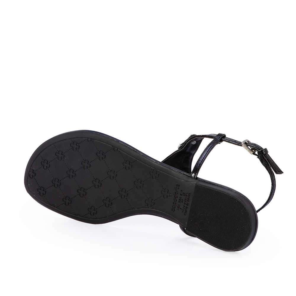 SANDÁLIA RASTEIRA COURO PRETA image number 3