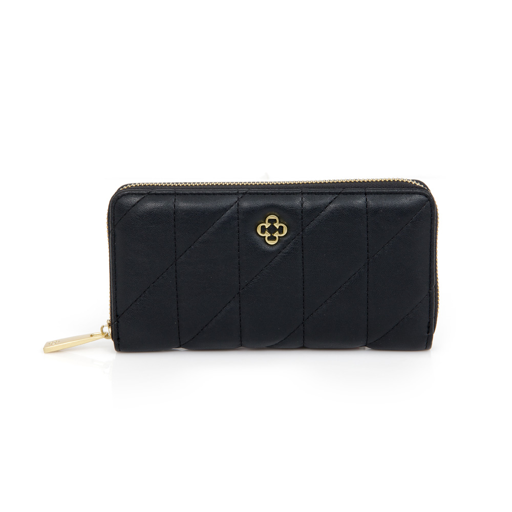 CARTEIRA FEMININA PEQUENA MATELASS&Ecirc; PRETA image number 0