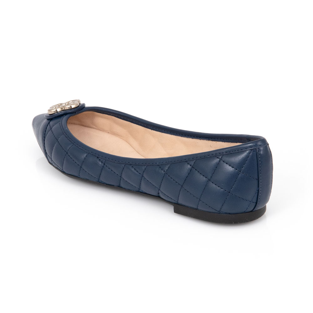 SAPATILHA CATHERINE BICO FINO MARINHO AZZURRO DE COURO image number 2