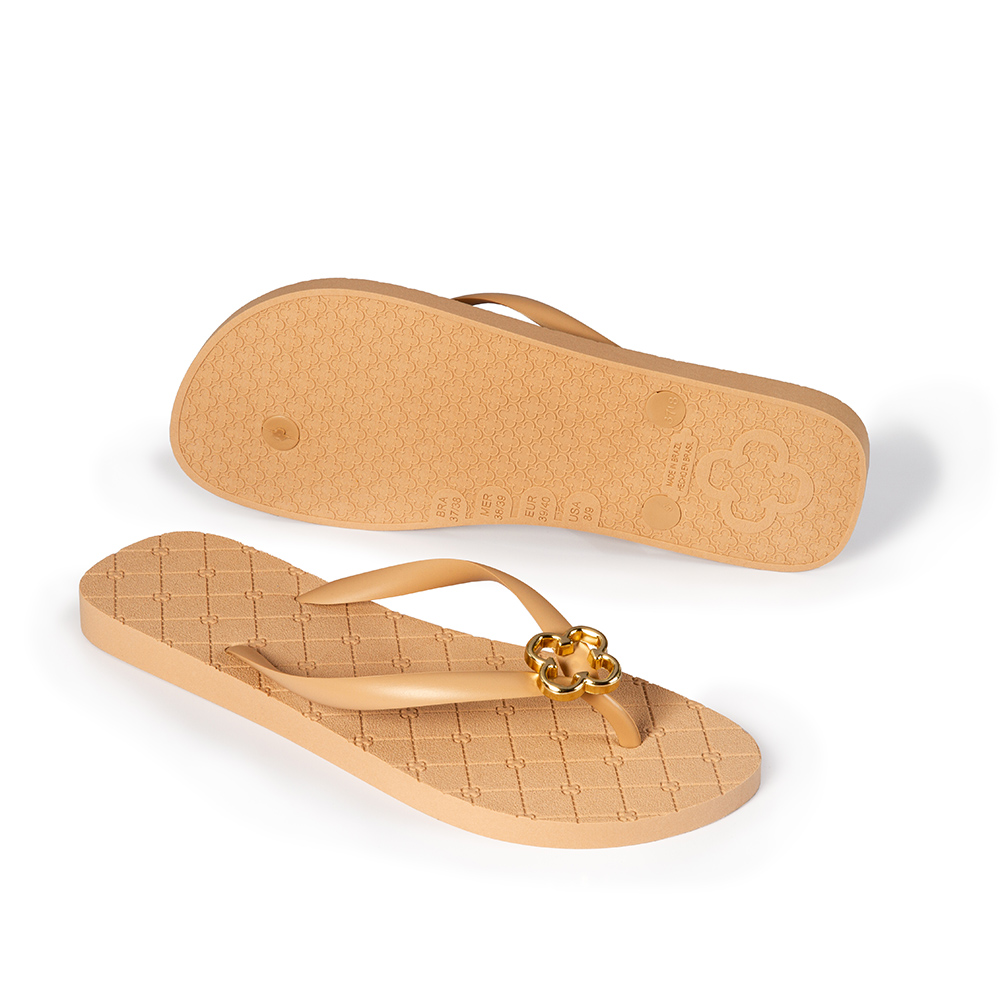 CHINELO DE DEDO NUDE SEDA MONOGRAMA image number 2