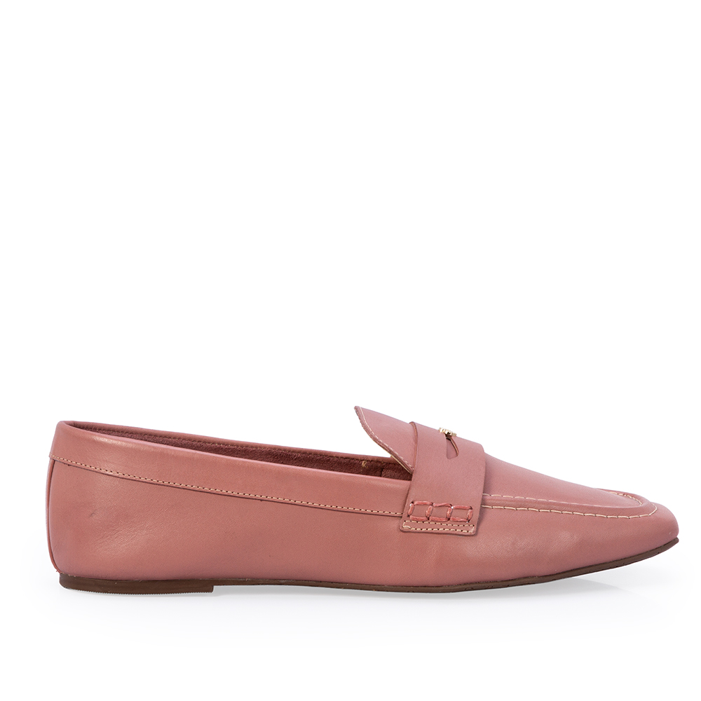 LOAFER MOCASSIM ROSA MALVA DE COURO image number 0