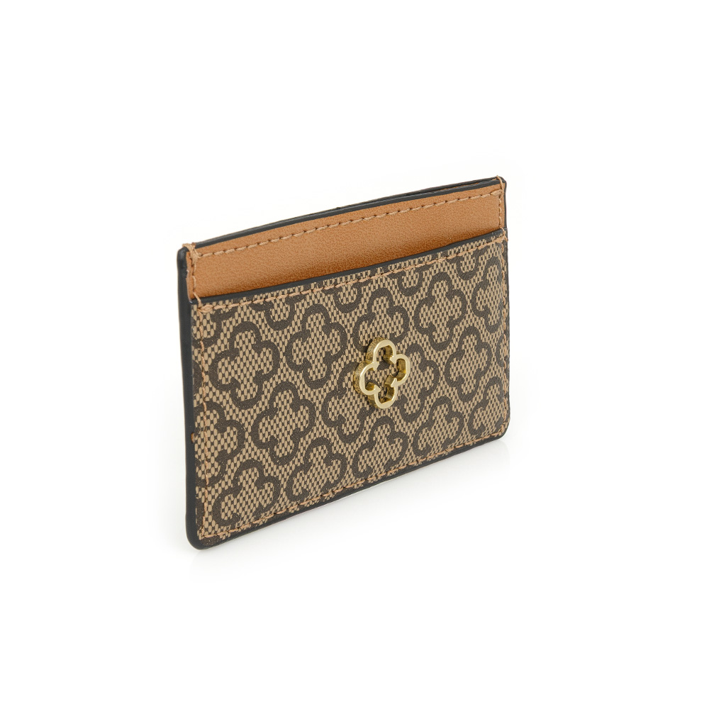 PORTA CART&Atilde;O BEGE MONOGRAMA image number 4