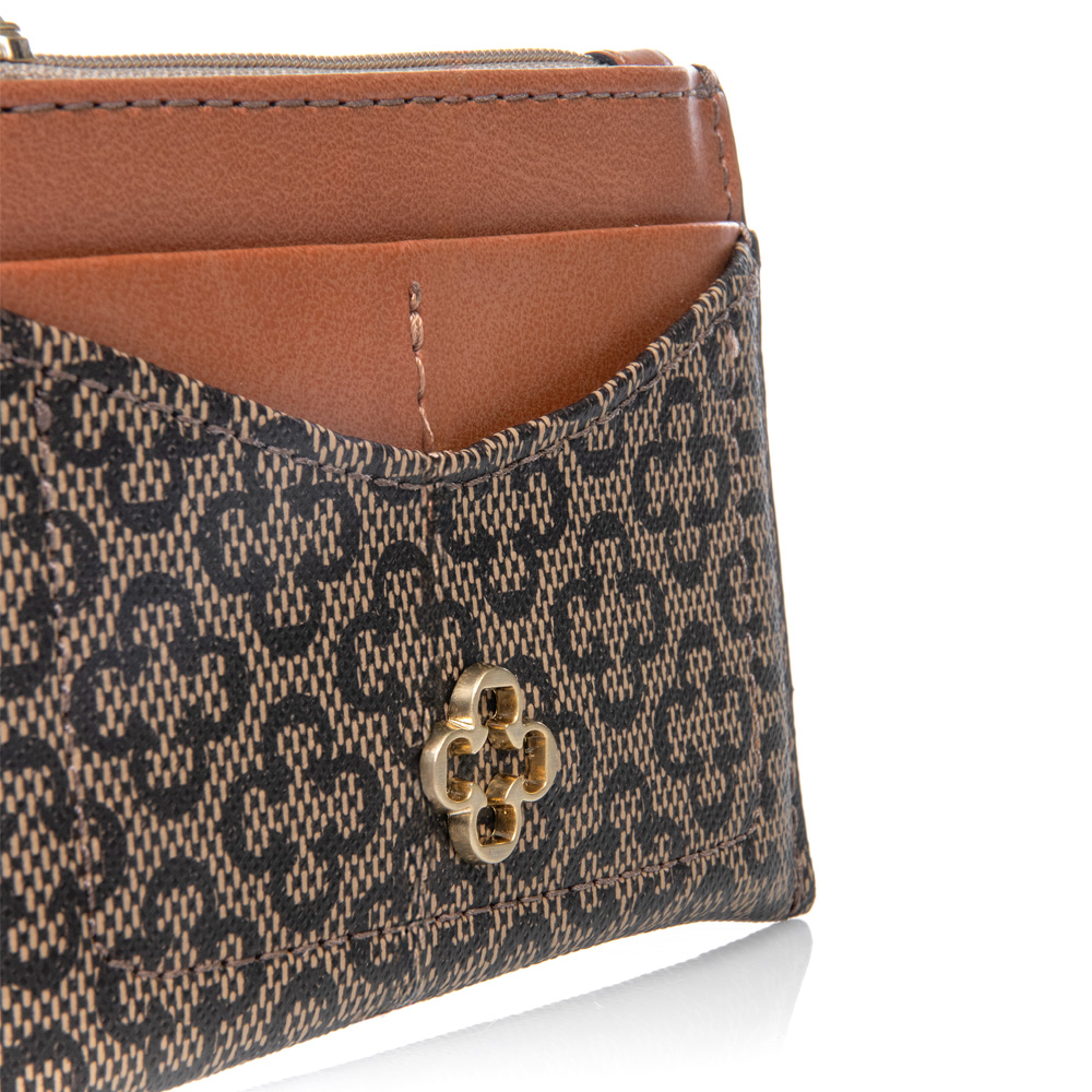 PORTA CART&Atilde;O BEGE MONOGRAMA Z&Iacute;PER image number 4