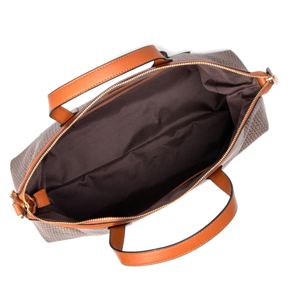 MALA DE MÃO GRANDE BEGE MONOGRAMA image number 4