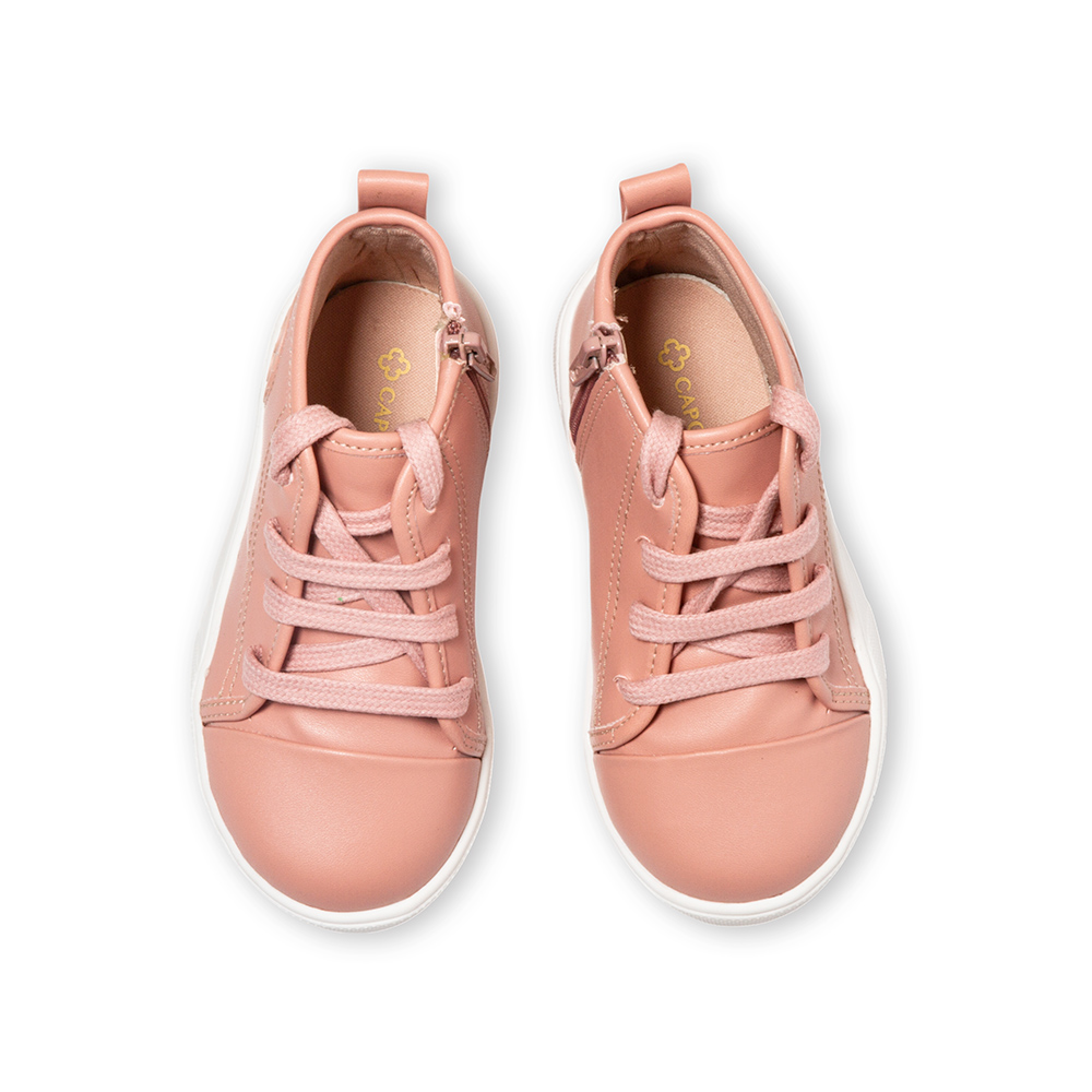 TÊNIS BEBÊ ROSÊ CANO ALTO AMARRAÇÃO image number 4