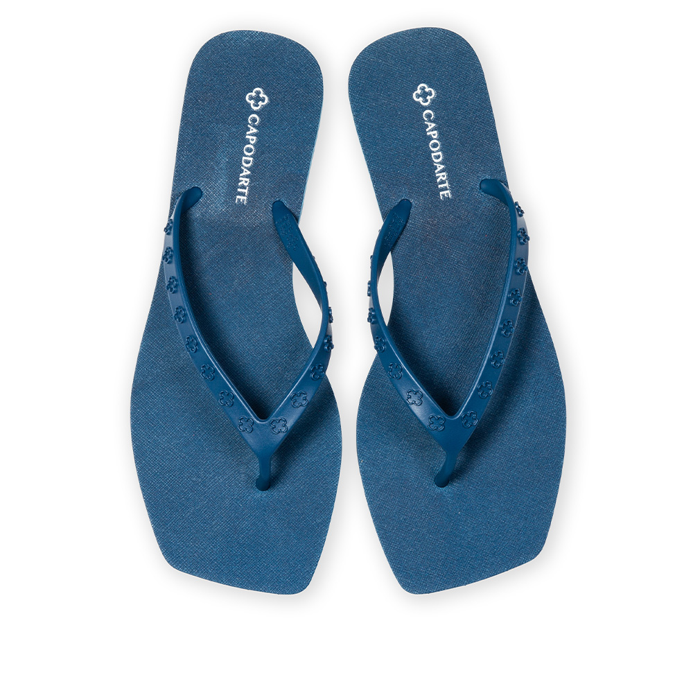 CHINELO DE DEDO TIRAS MONOGRAMA AZUL DENIM image number 4