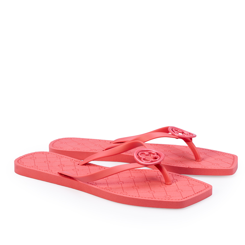 CHINELO DE DEDO BICO QUADRADO ROSA PAPAYA image number 1