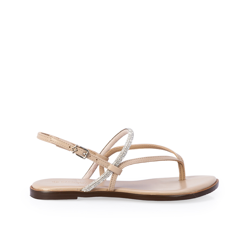 SANDÁLIA INFANTIL DE COURO NUDE SEDA image number 0