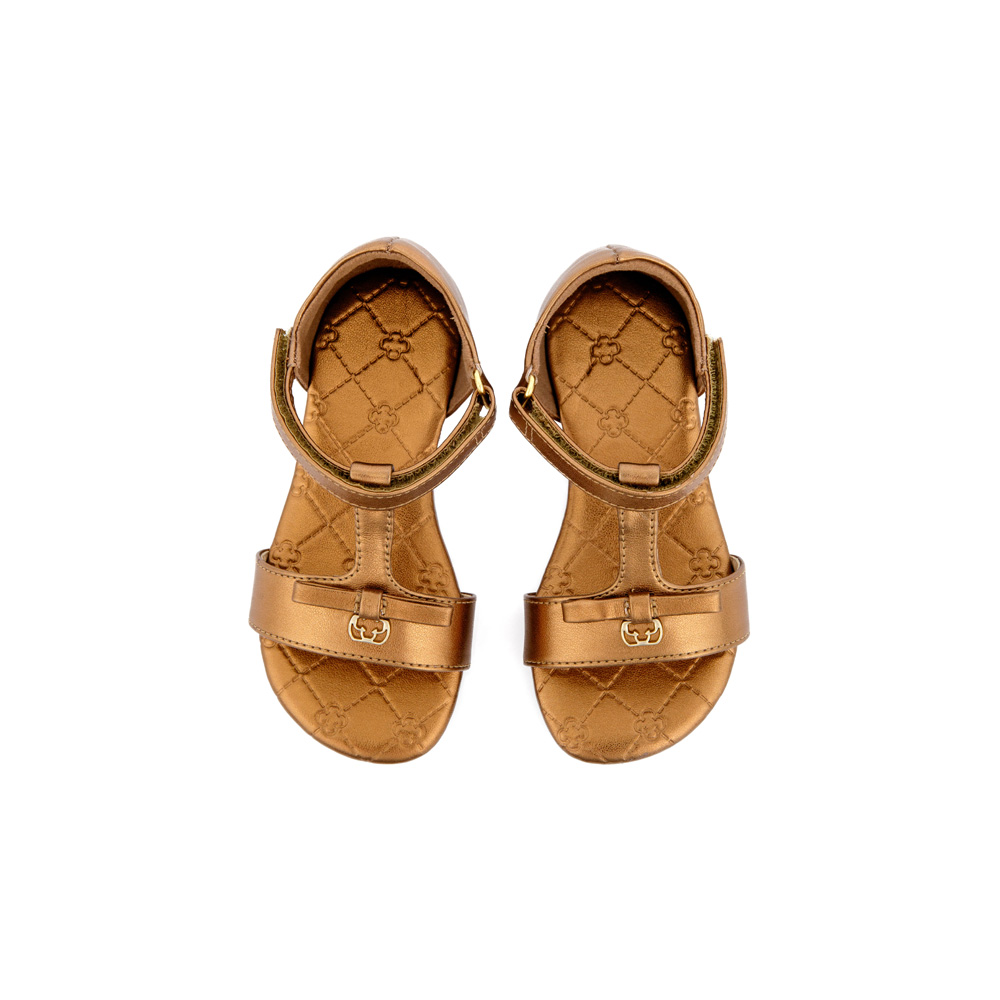 SANDÁLIA RASTEIRA BEBÊ BRONZE MONOGRAMA image number 4