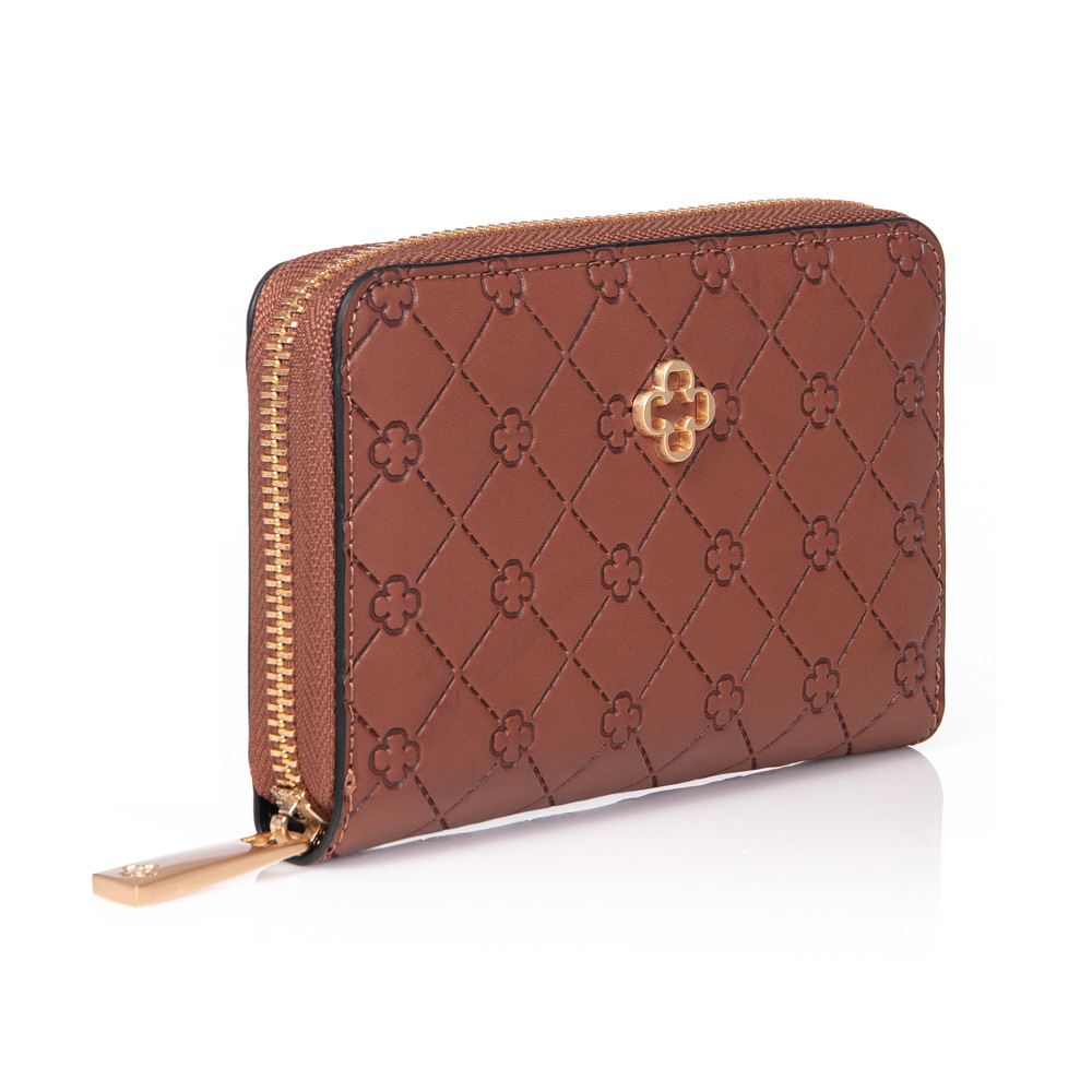 CARTEIRA FEMININA CARAMELO Z&Iacute;PER image number 1