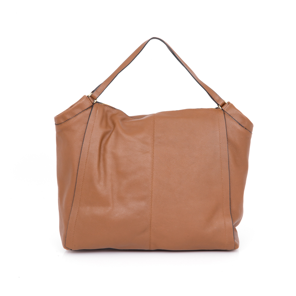 BOLSA DE COURO CARAMELO SHOPPER image number 2