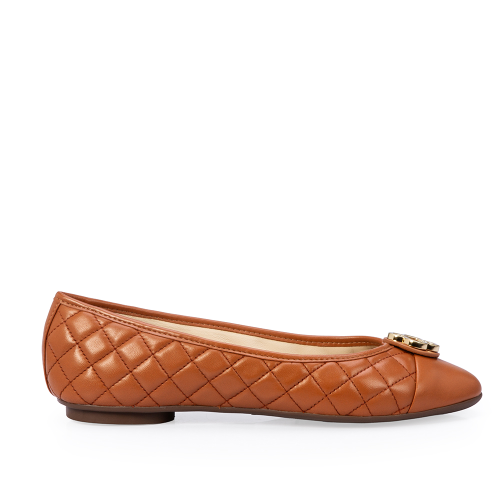 SAPATILHA CATHERINE MODERNIT&Aacute; CARAMELO DE COURO MATELASS&Ecirc; image number 0