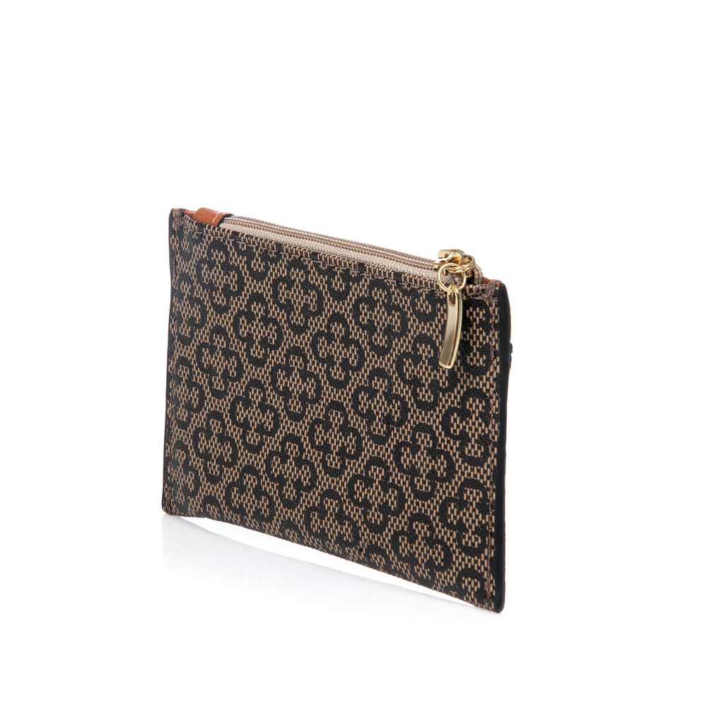 PORTA CART&Atilde;O BEGE MONOGRAMA Z&Iacute;PER image number 2