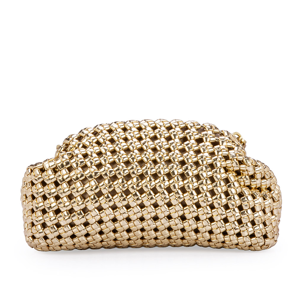 BOLSA CLUTCH DOURADA TRESS&Ecirc; image number 2