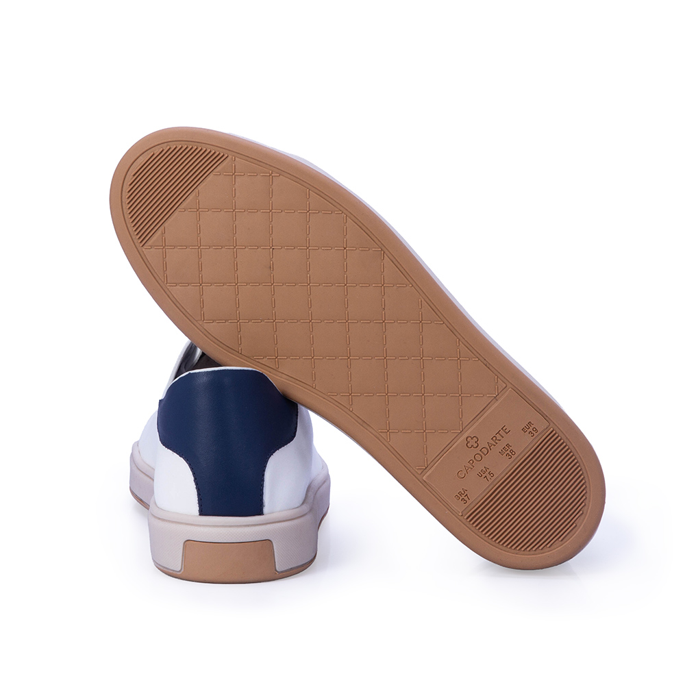 T&Ecirc;NIS CASUAL FEMININO BRANCO DE COURO AMARRA&Ccedil;&Atilde;O image number 3