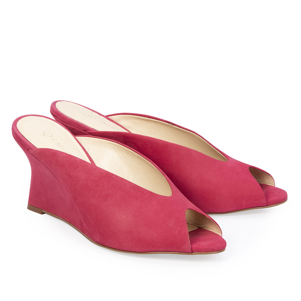 MULE SALTO ANABELA ROSA MAGN&Oacute;LIA DE COURO NOBUCK image number 1