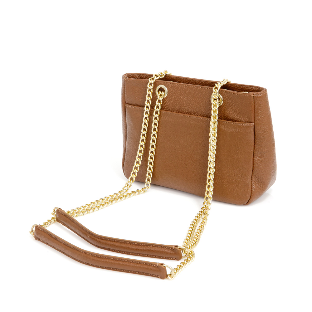 BOLSA TIRACOLO CARAMELO DE COURO SHOULDER BAG image number 1