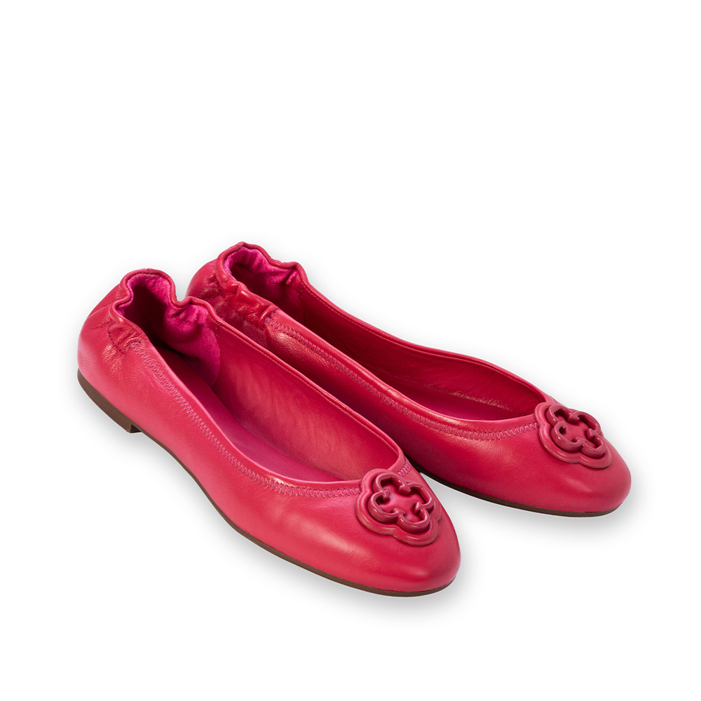 SAPATILHA INFANTIL VERMELHA RUBI DE COURO image number 1