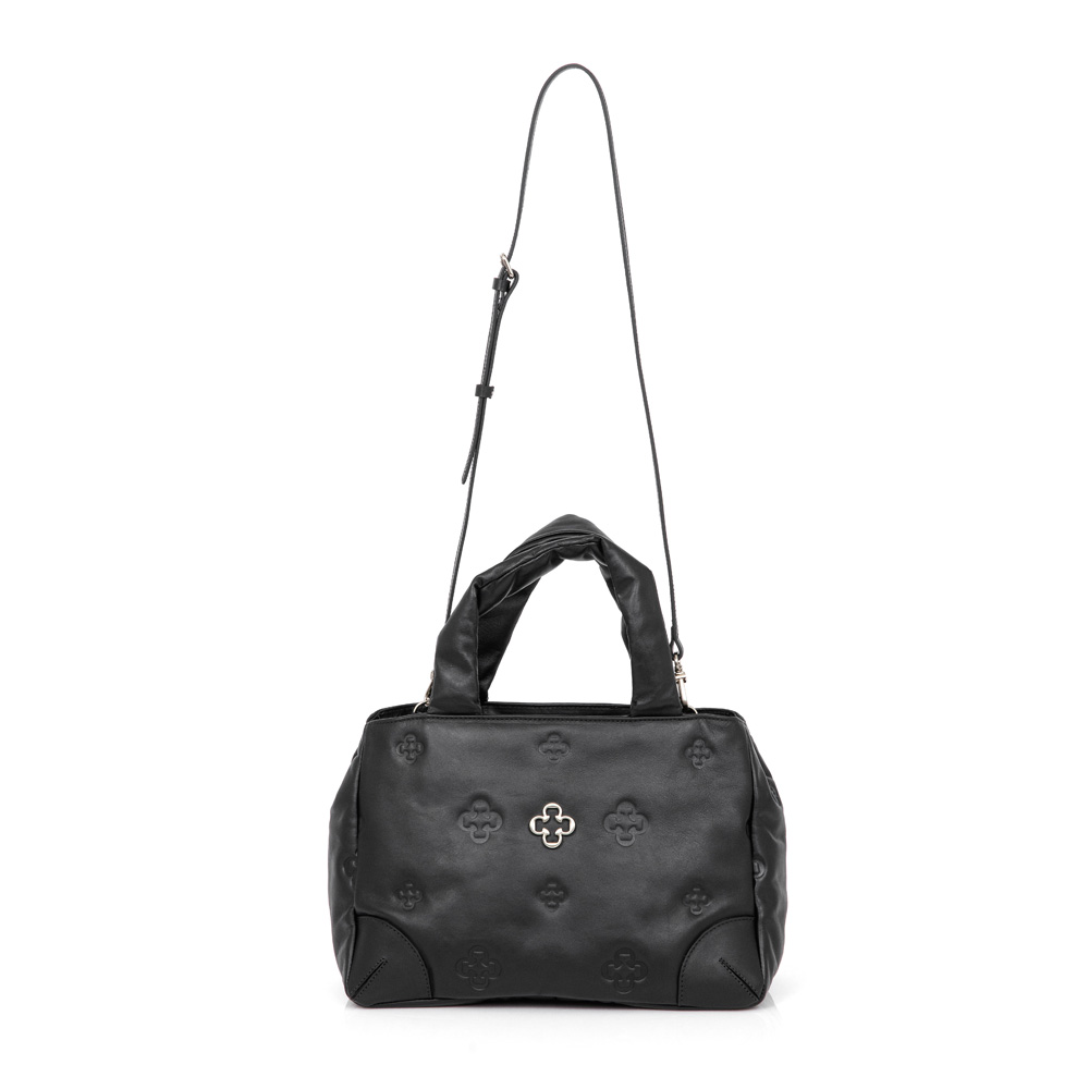 BOLSA DE COURO PRETA TOTE image number 3