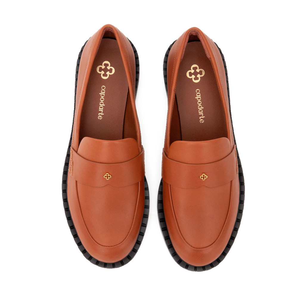 LOAFER MOCASSIM CARAMELO DE COURO image number 4