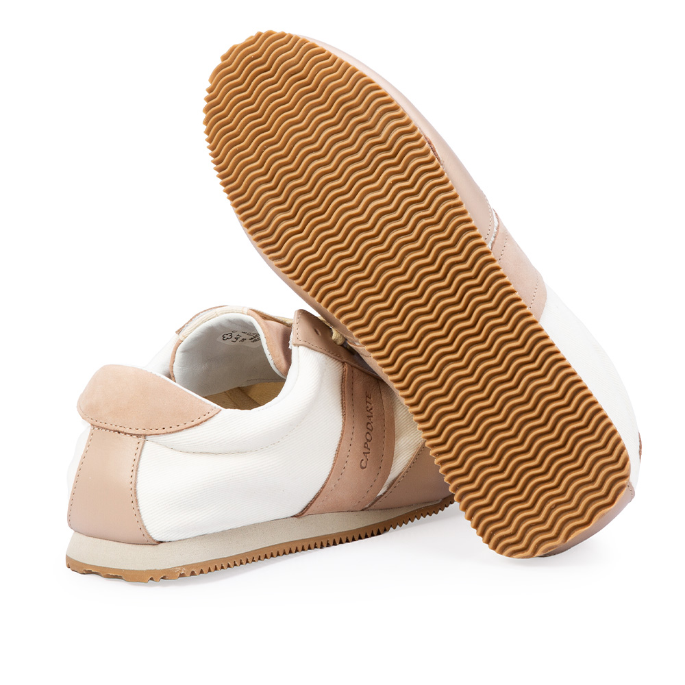 T&Ecirc;NIS NUDE SEDA COURO AMARRA&Ccedil;&Atilde;O SNEAKERS image number 3