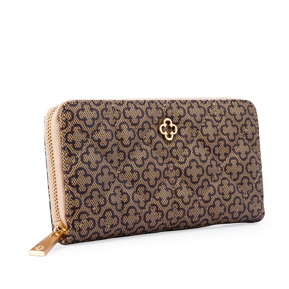 CARTEIRA FEMININA BEGE MONOGRAMA image number 1