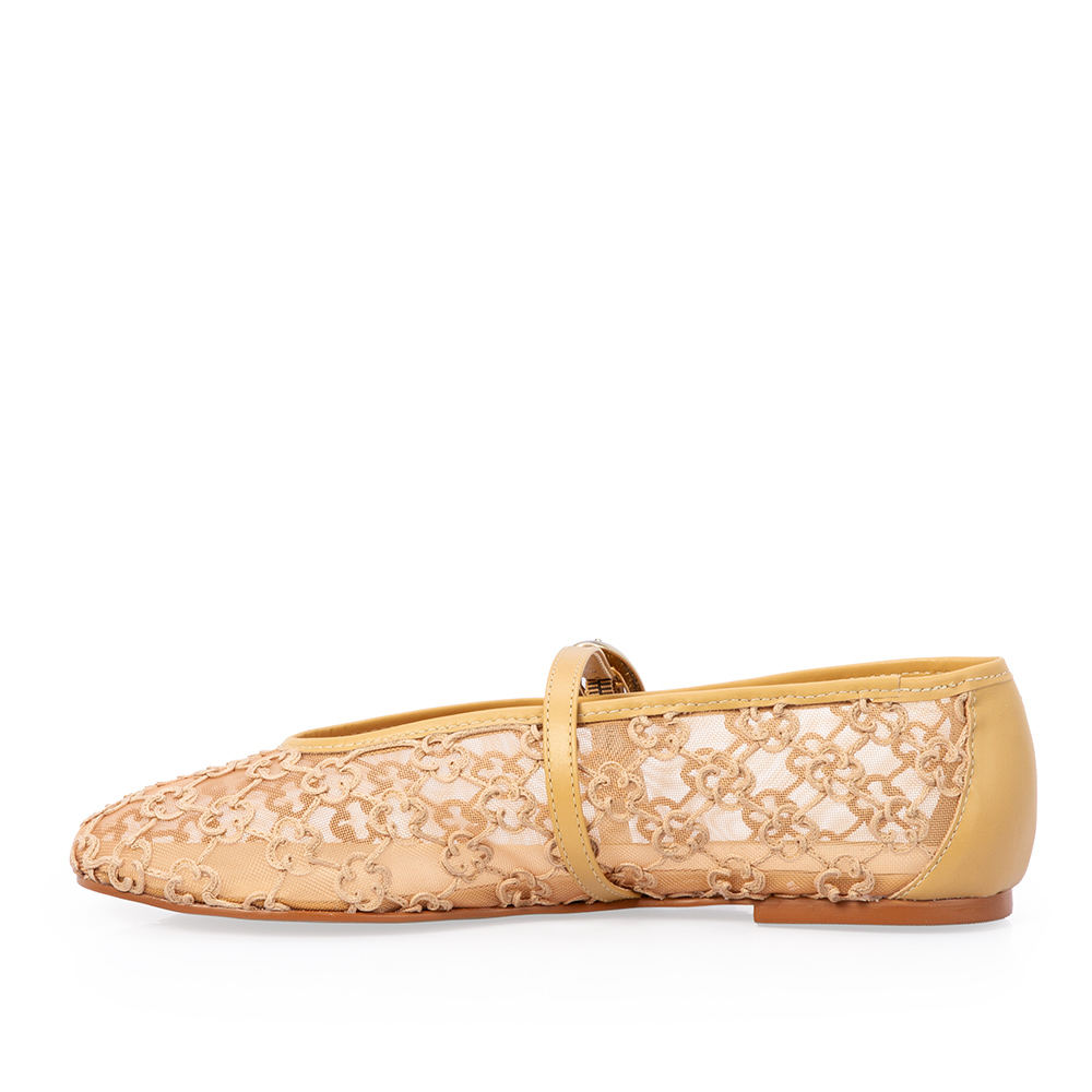 SAPATILHA TELA BEGE SAVANA BORDADO MONOGRAMA image number 2