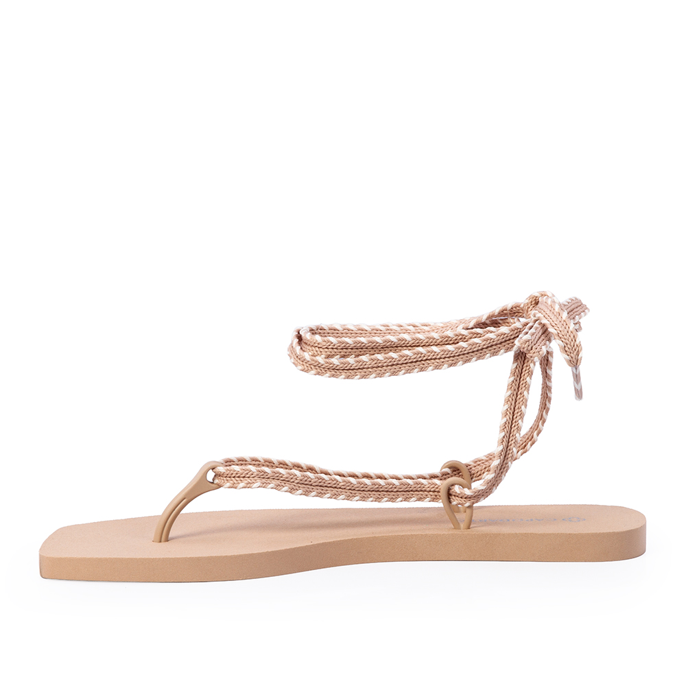 CHINELO DE DEDO INJETADO AMARRA&Ccedil;&Atilde;O SEDA CRU image number 2