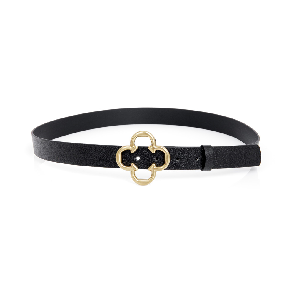 CINTO FEMININO PRETO DE COURO image number 1